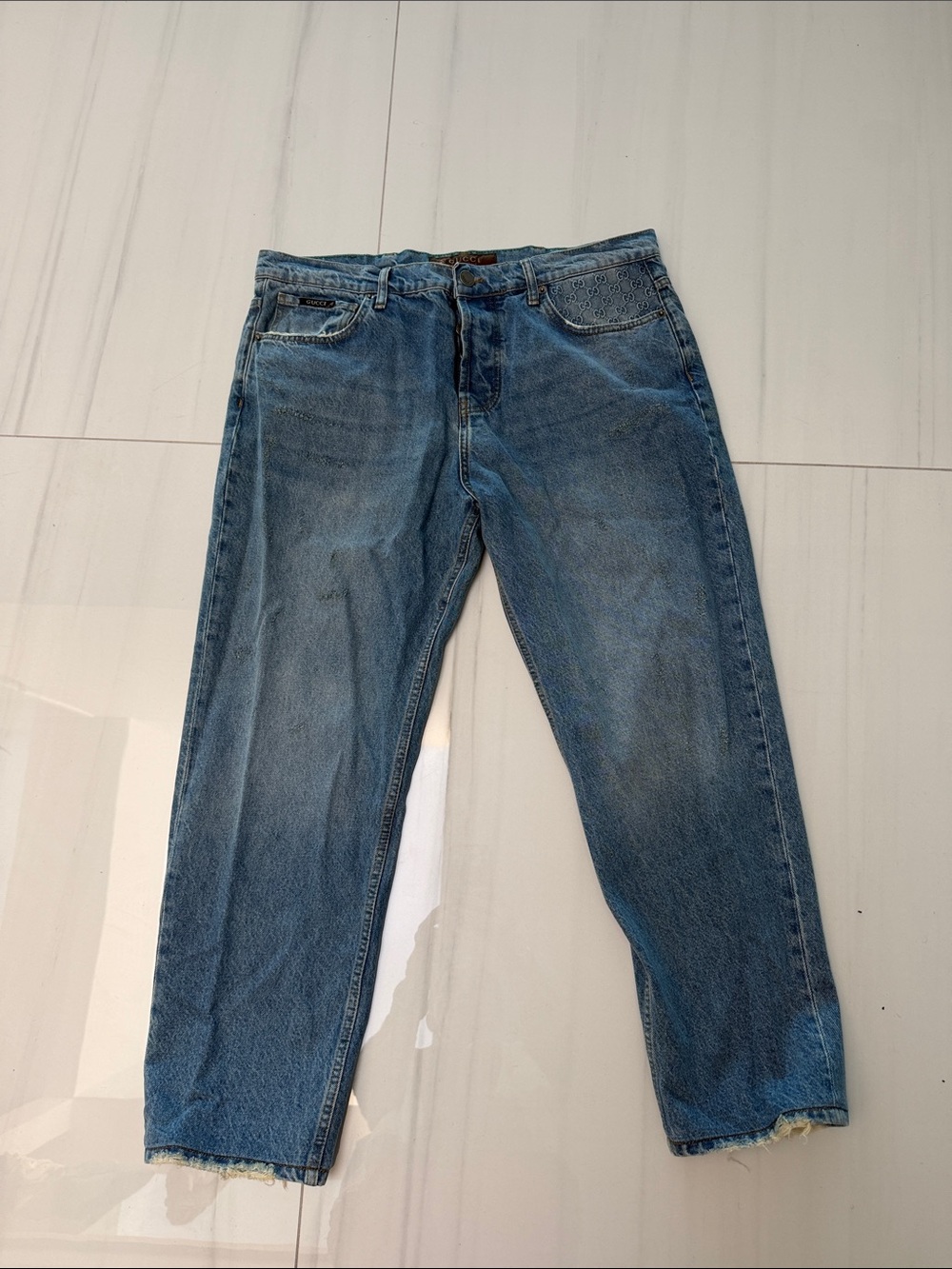 Gucci vintage  Medium Blue Relaxed Fit Men's Jeans